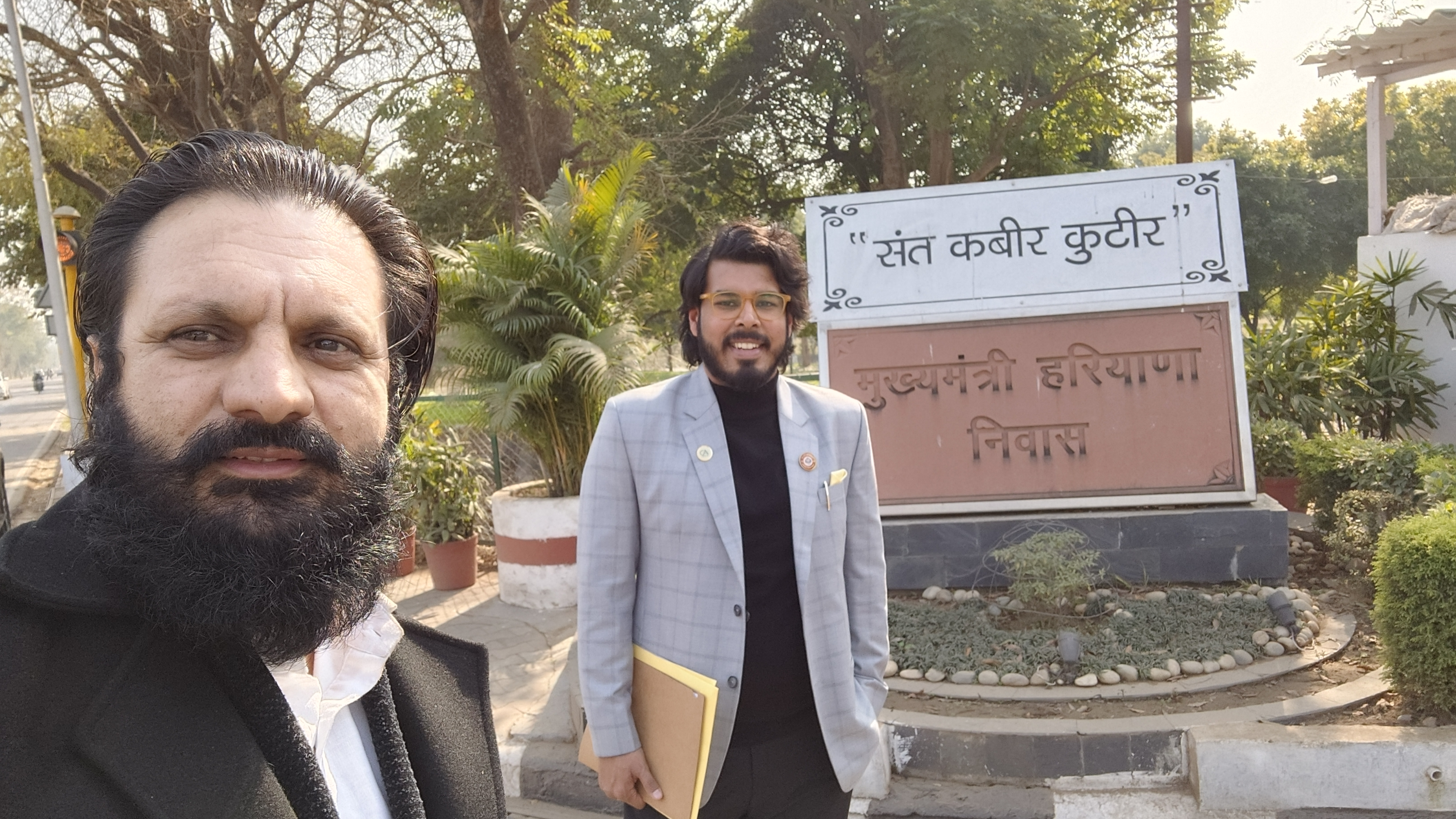 Meeting With Haryana CM at his residence