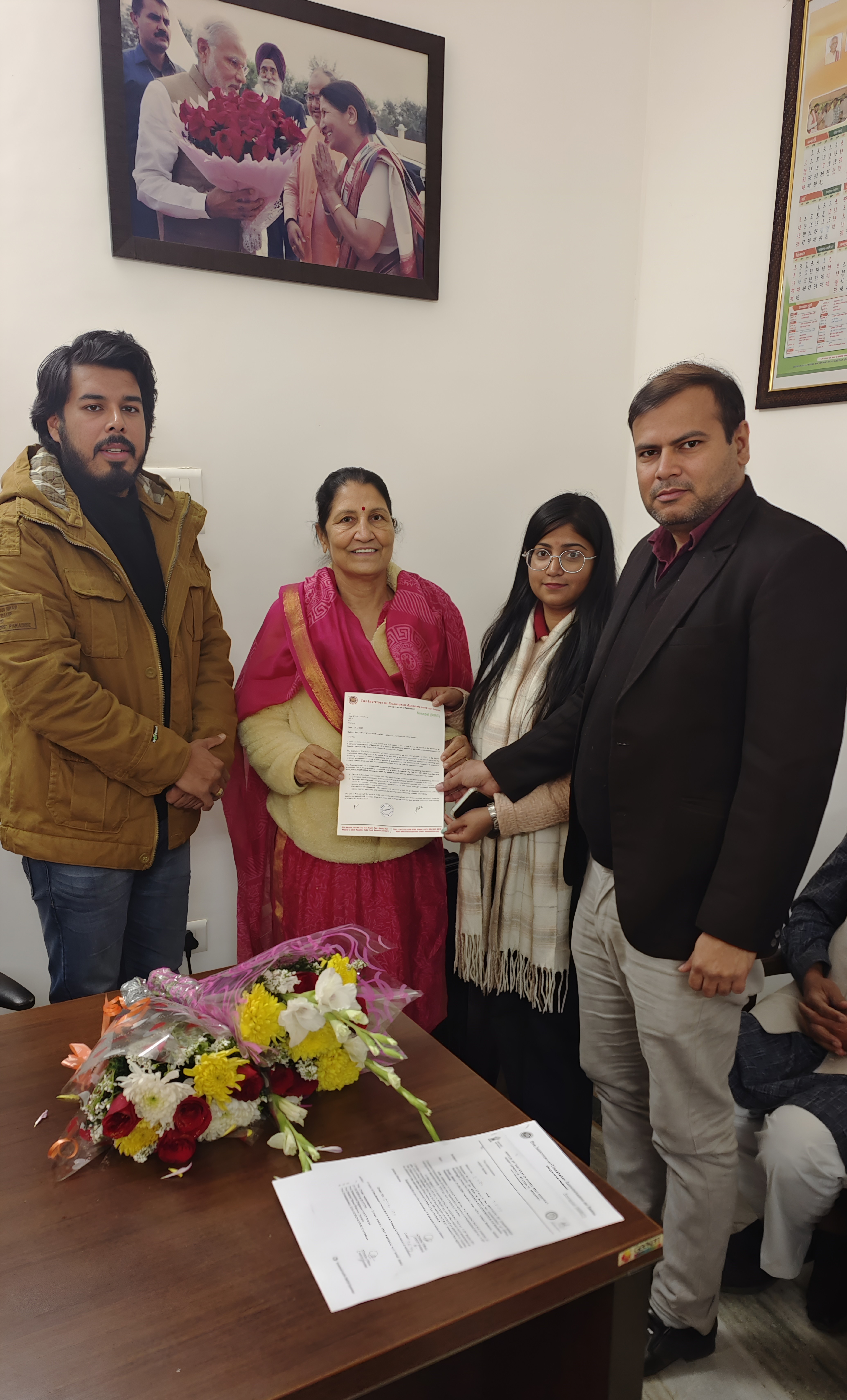 With Smt. Krishna Gahlawat, MLA Rai