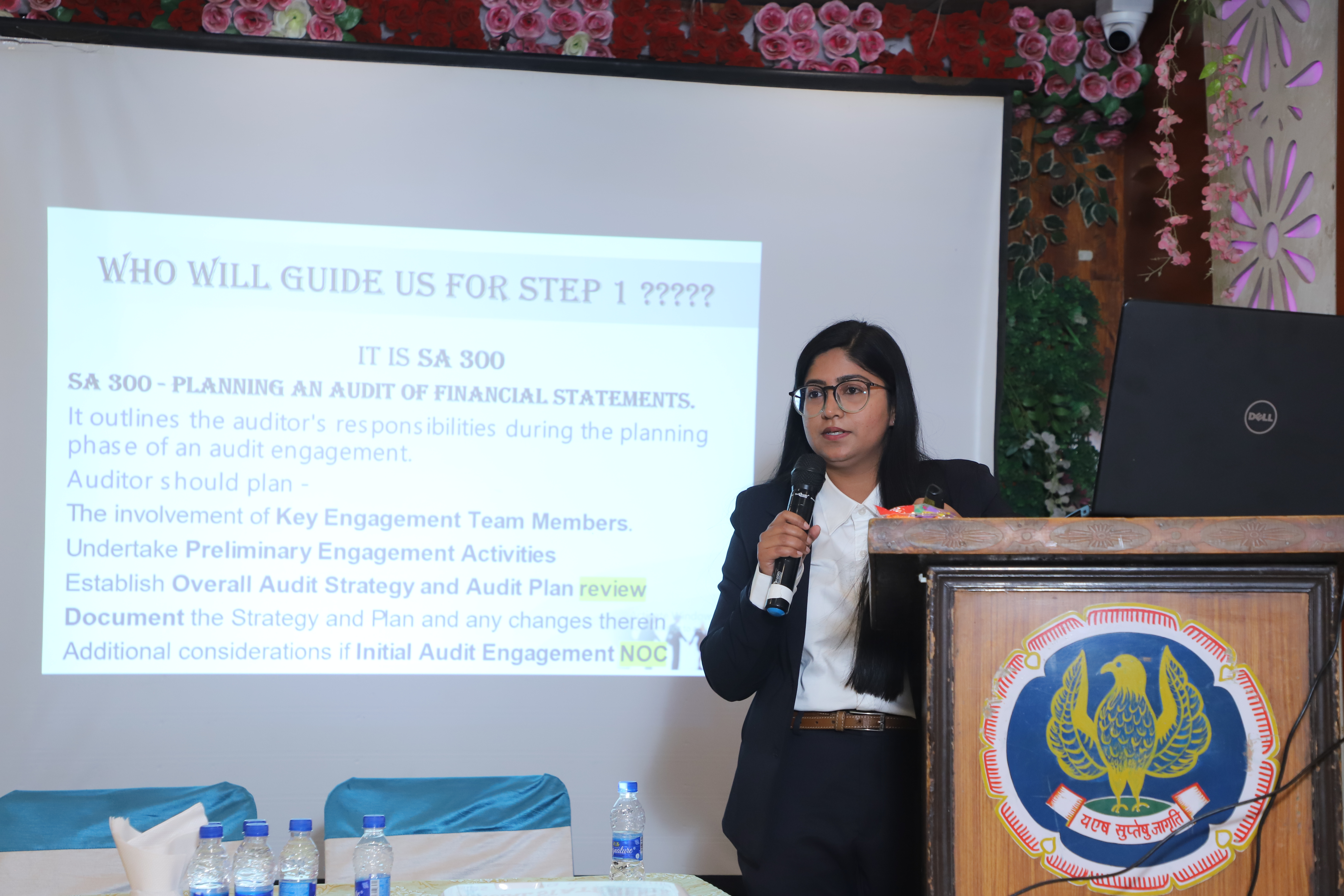 CA Nikita Chauhan taking Seminar