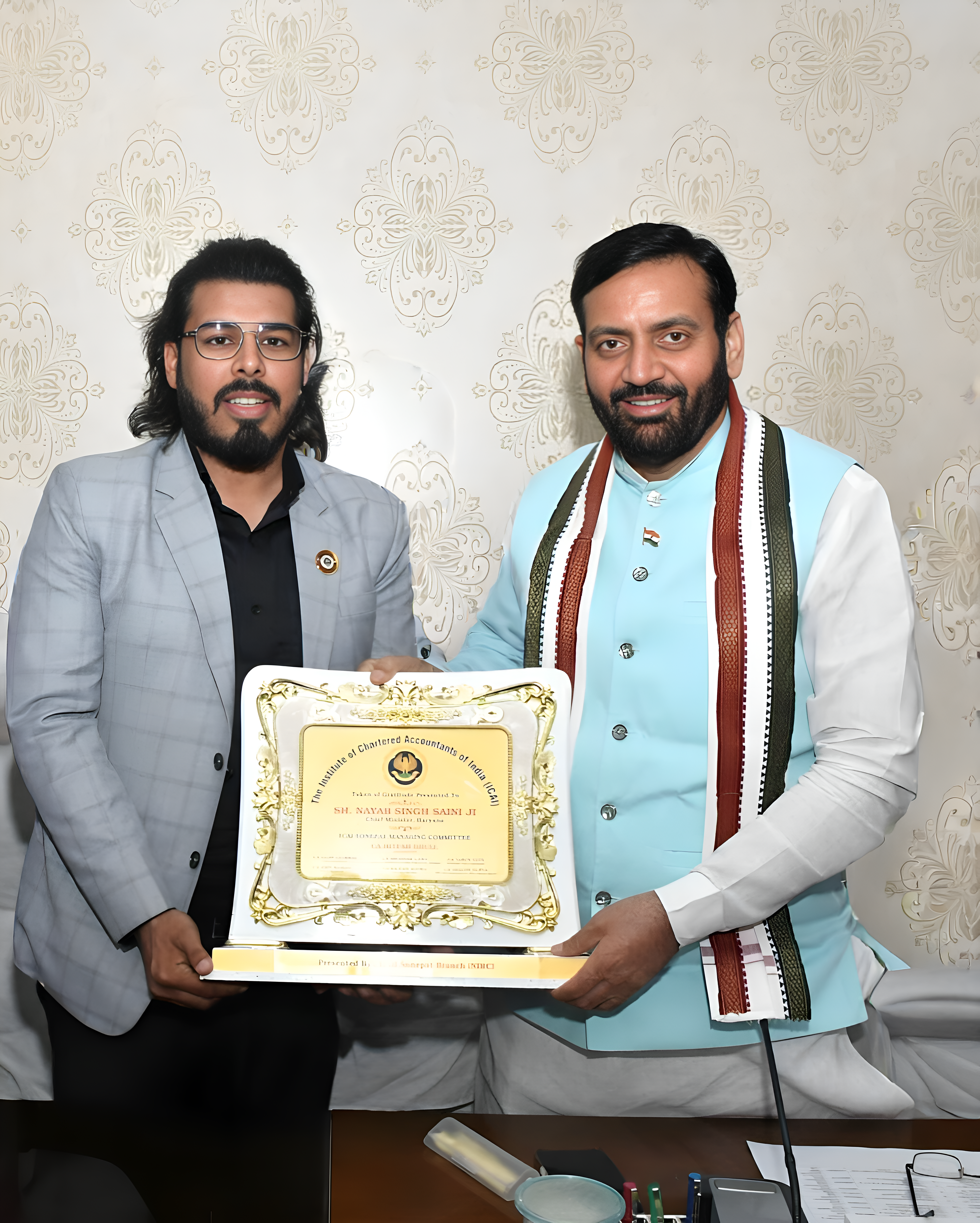 With Haryana Chief Minister Sh. Nayab Singh Saini